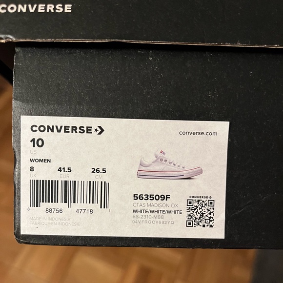 NWT Converse Chuck Taylor All Star Madison Canvas White - Picture 7 of 7